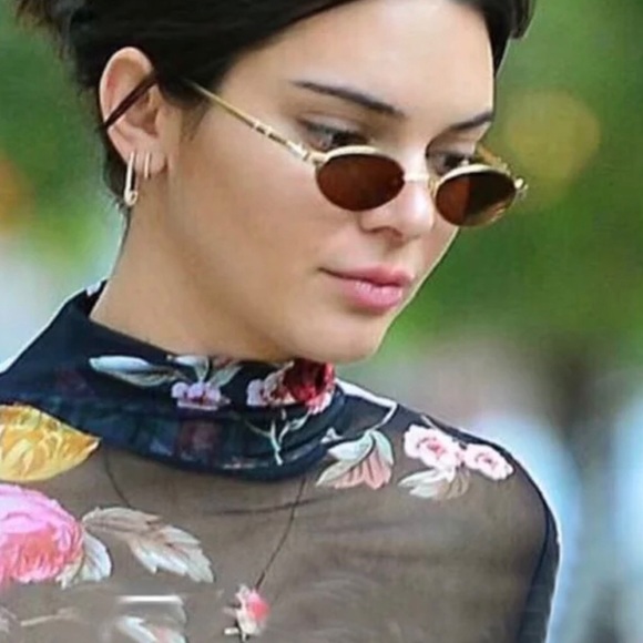 tiny oval sunglasses